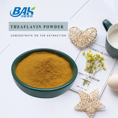 BAK Theaflavin العضوية 20٪ - 80٪ مسحوق مستخلص الشاي الأخضر للرعاية الصحية