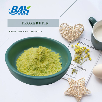 BAK تصنيع Troxerutin مكملات تعزيز المناعة مسحوق أصفر CAS 7085-55-4 1.65g/Cm3