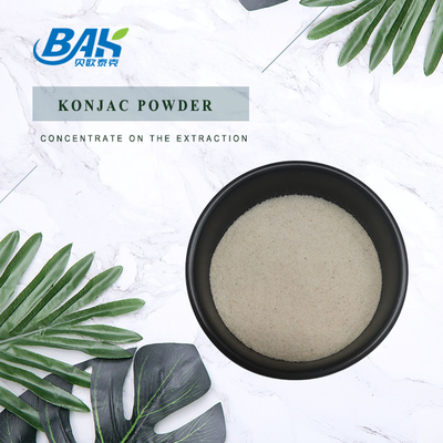 مسحوق Konjac العضوي 80-98٪ مسحوق ناعم أصفر فاتح