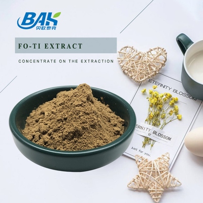 Polygonum Multiflorum Thunb Foti Root Extract مسحوق بني أصفر 10: 1 20: 1