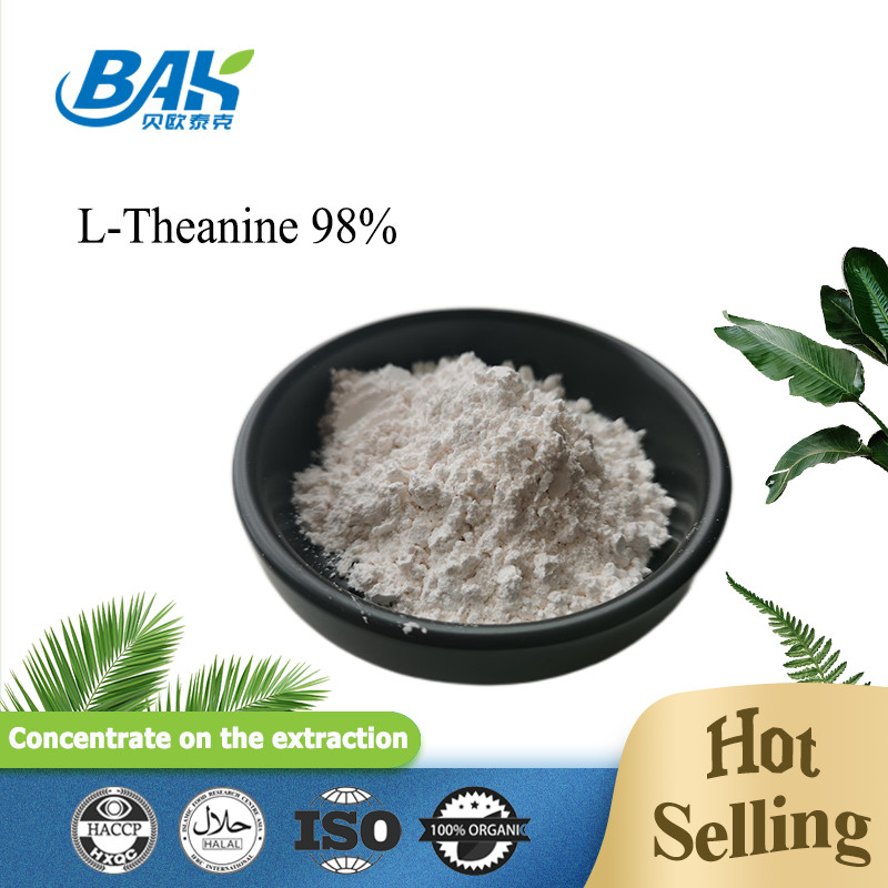 3081-61-6 مسحوق مستخلص الشاي الأخضر الثيانين 98٪ مستخلص عشبي طبيعي لنظام غذائي صحي