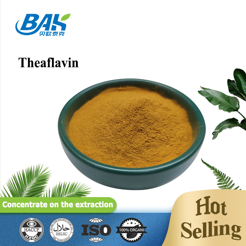 BAK Theaflavin العضوية 20٪ - 80٪ مسحوق مستخلص الشاي الأخضر للرعاية الصحية