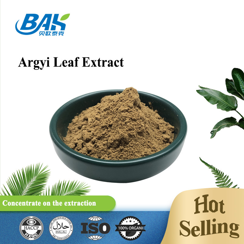 BAK عالية الجودة Pass 80 Mesh Artemisia Argyi Leaf Extract مسحوق بني داكن مضاد للقسوة