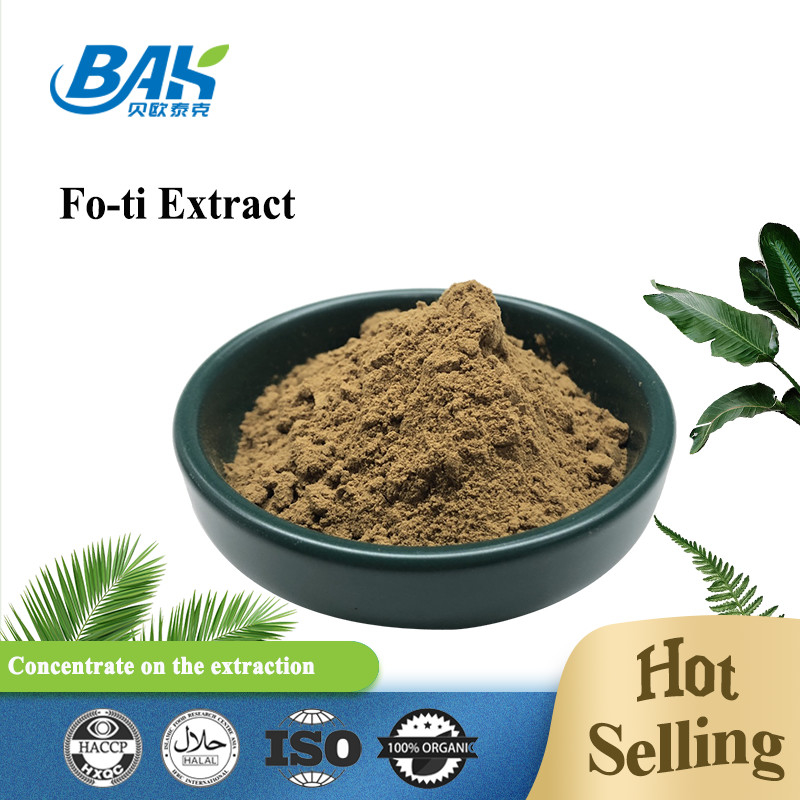 Polygonum Multiflorum Thunb Foti Root Extract مسحوق بني أصفر 10: 1 20: 1